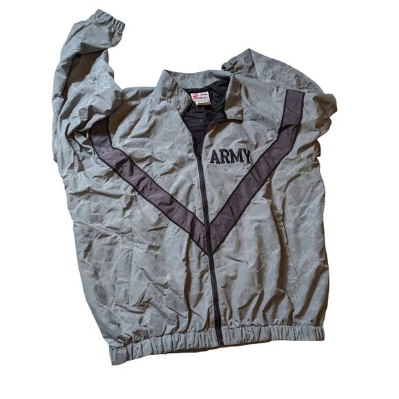 SKILCRAFT Army PFU Jacket Mens XL Long Nylon Windbreaker Military Surplus Refle - Picture 6 of 12